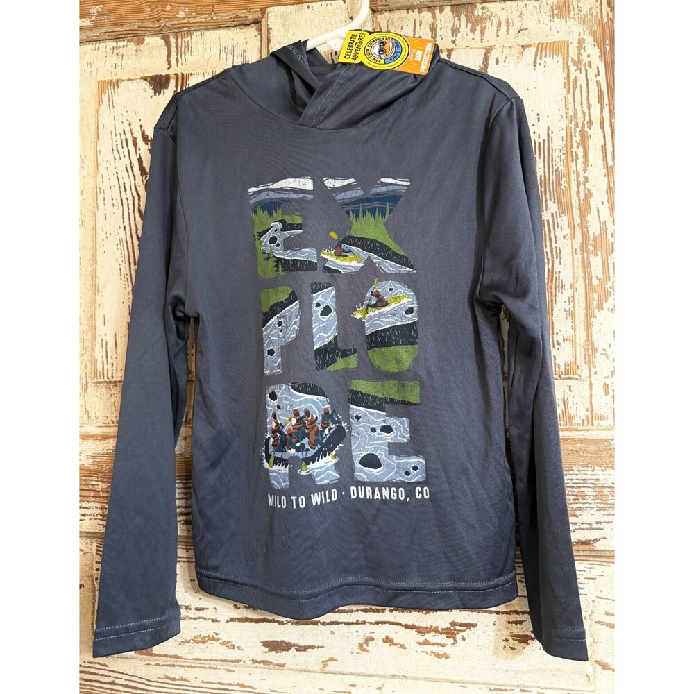 The Duck Company Mild to Wild Durango, Colorado Hoodie - Gray - Youth XS (4-5)